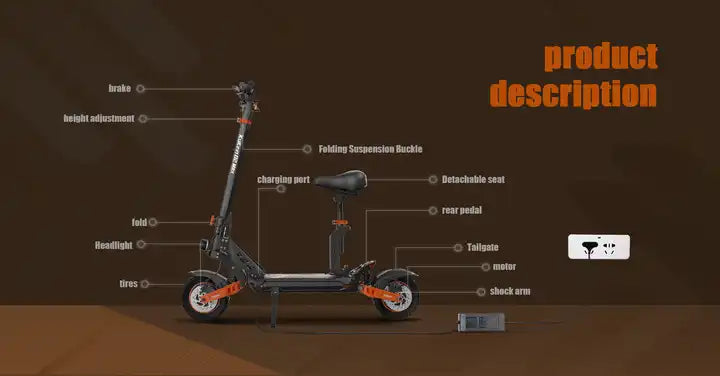 Kukirin G2 Max Αναδιπλούμενο Ηλεκτρικό Πατίνι 55km/h/ 80km Αυτονομία-1000W