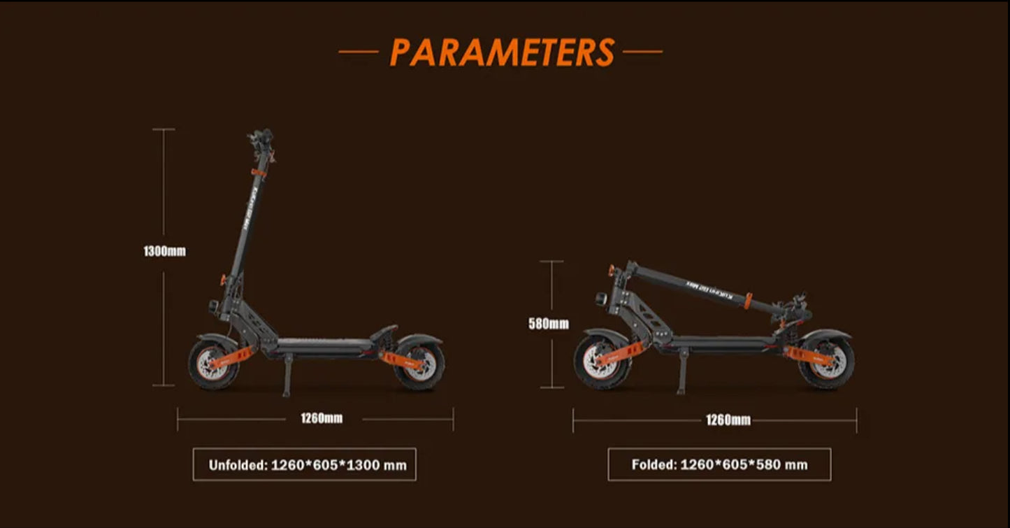 Kukirin G2 Max Αναδιπλούμενο Ηλεκτρικό Πατίνι 55km/h/ 80km Αυτονομία-1000W