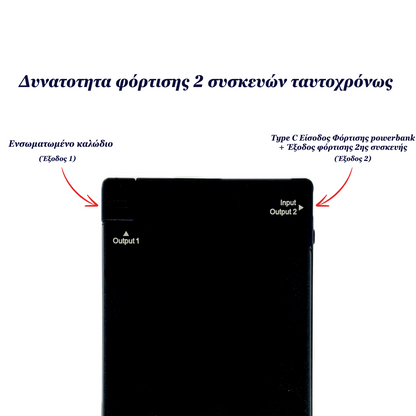 Powercard V2- Το ανανεωμένο 3000mAh Ultra Slim Powerbank